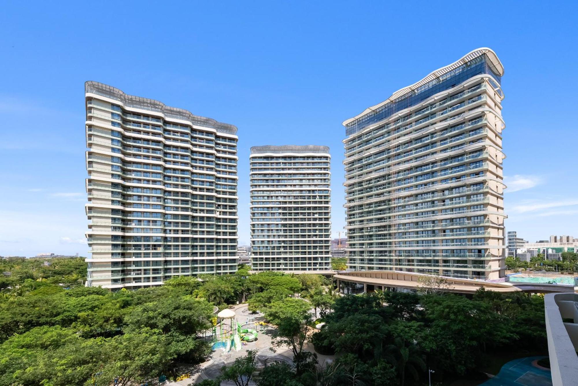 Puhai Sea View Apt By Hailan Tour At Sanya Yazhou Bay#Only 100 Meters To Beach And Sea Swimming Area Exterior foto