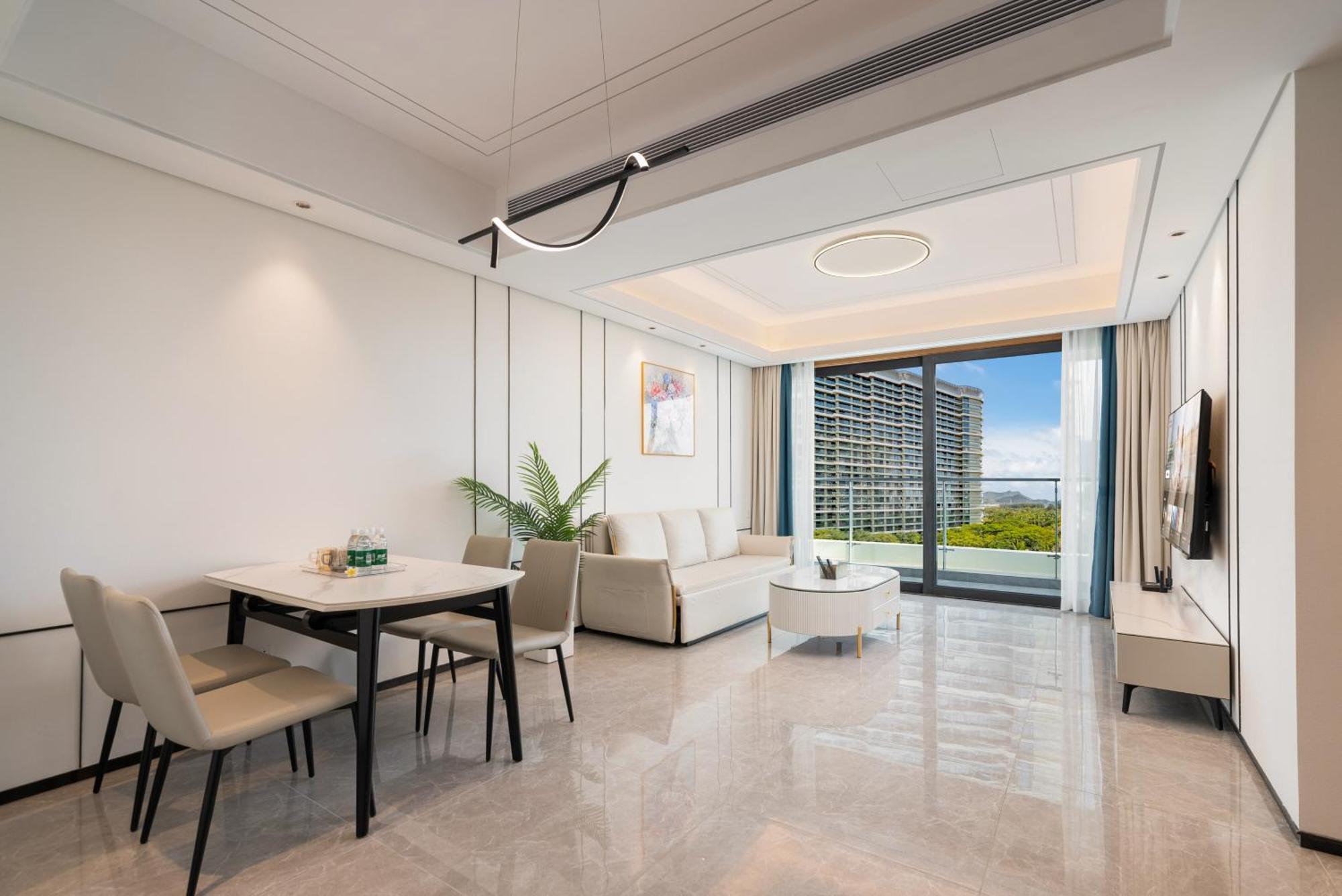 Puhai Sea View Apt By Hailan Tour At Sanya Yazhou Bay#Only 100 Meters To Beach And Sea Swimming Area Exterior foto