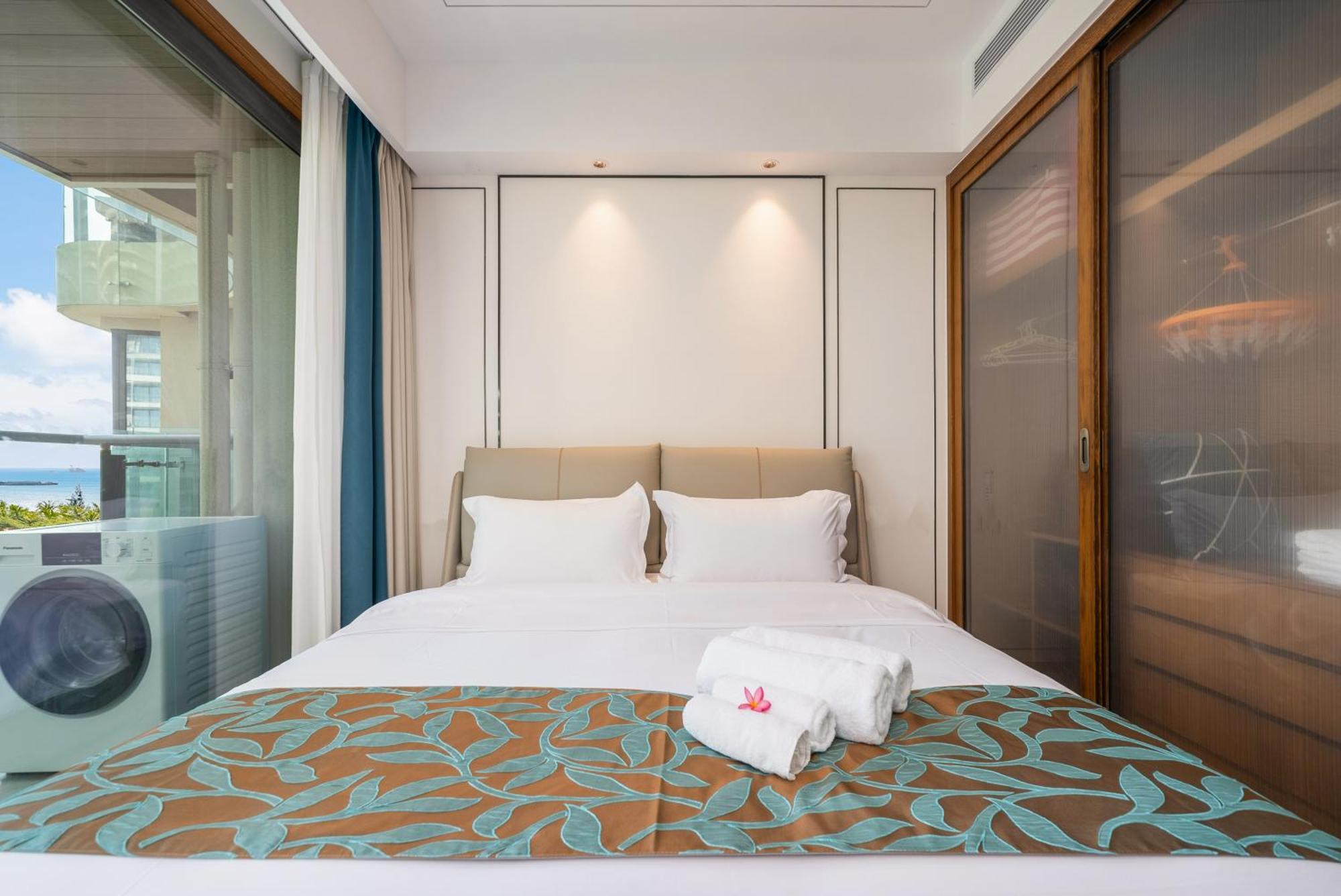 Puhai Sea View Apt By Hailan Tour At Sanya Yazhou Bay#Only 100 Meters To Beach And Sea Swimming Area Exterior foto