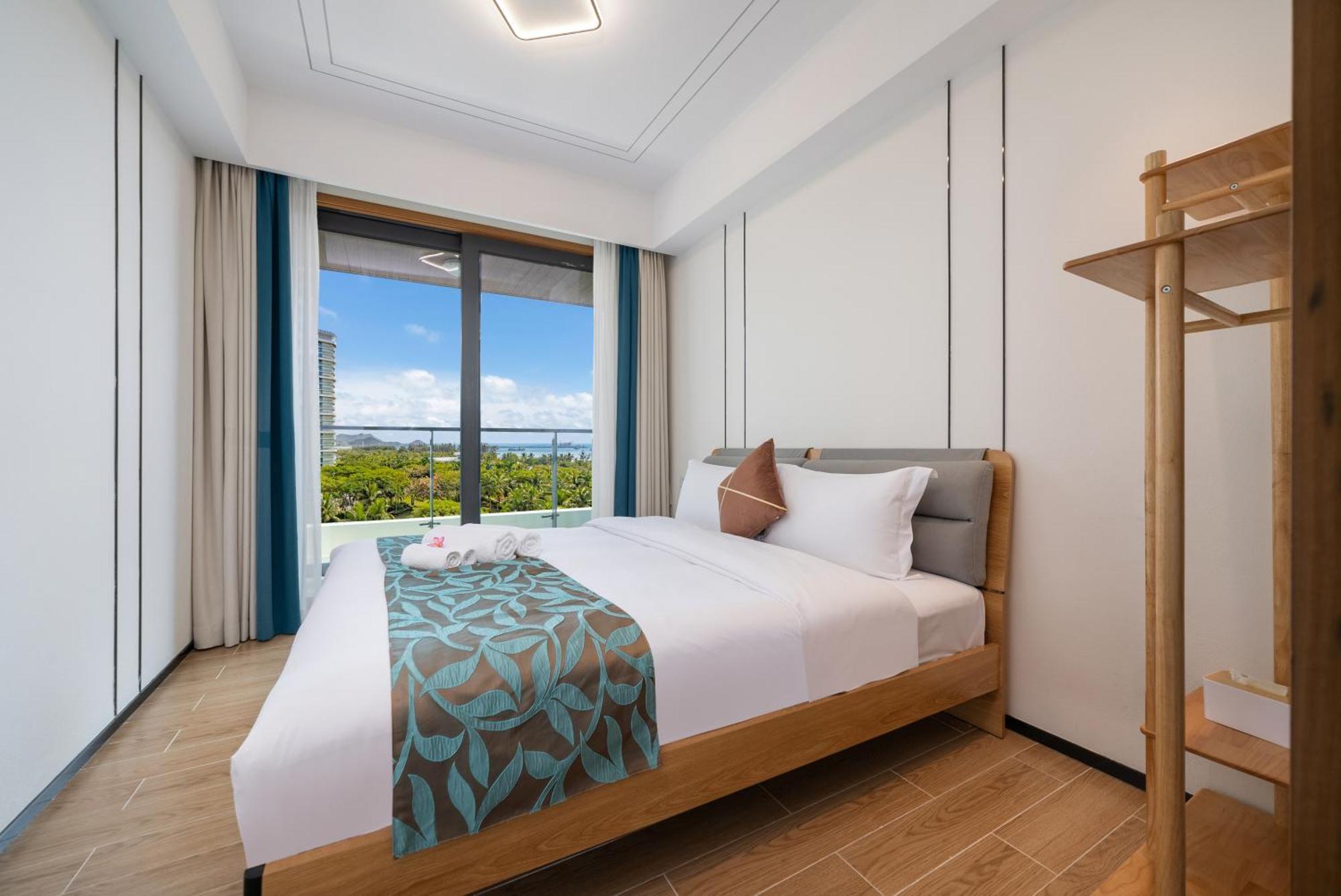 Puhai Sea View Apt By Hailan Tour At Sanya Yazhou Bay#Only 100 Meters To Beach And Sea Swimming Area Exterior foto