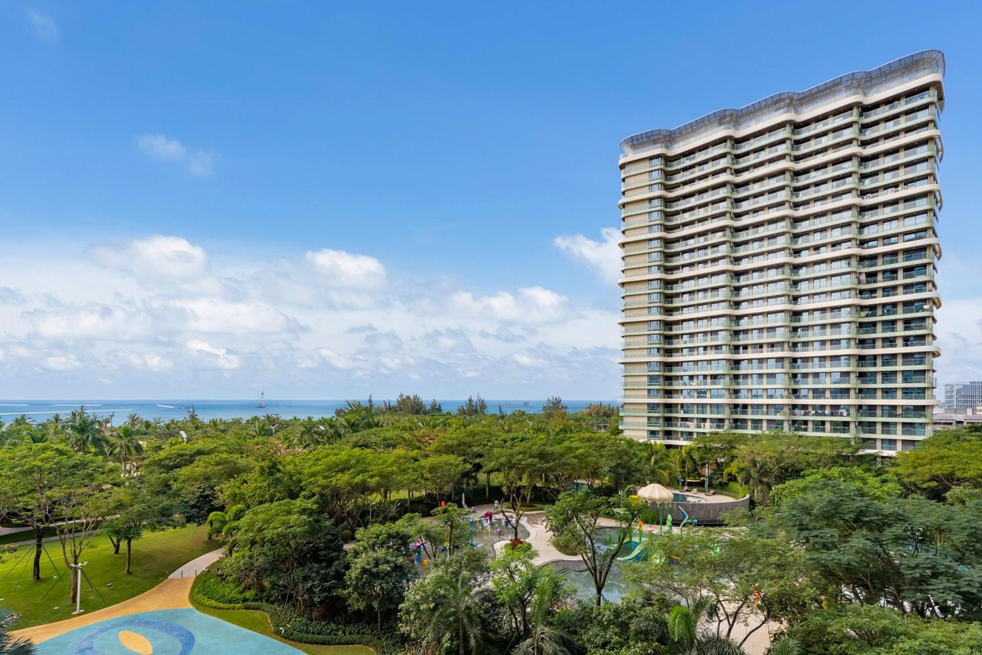 Puhai Sea View Apt By Hailan Tour At Sanya Yazhou Bay#Only 100 Meters To Beach And Sea Swimming Area Exterior foto