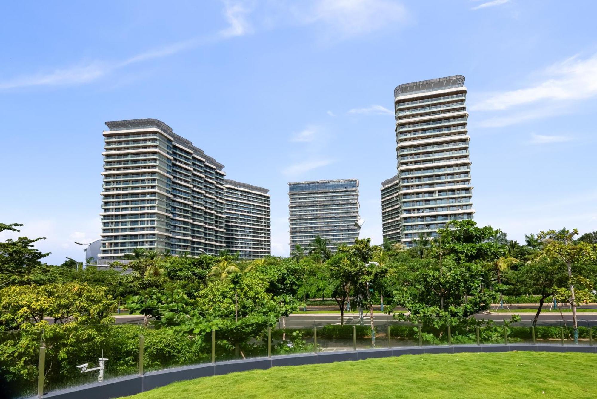 Puhai Sea View Apt By Hailan Tour At Sanya Yazhou Bay#Only 100 Meters To Beach And Sea Swimming Area Exterior foto